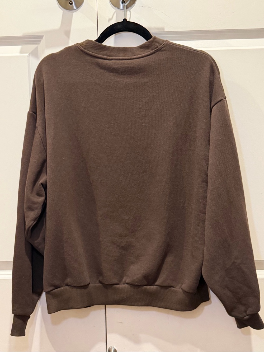 Alo Accolade Crew Neck Pullover Espresso Sz XS - Picture 2 of 3